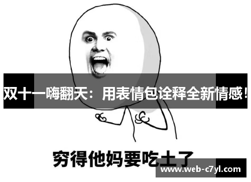 双十一嗨翻天：用表情包诠释全新情感！